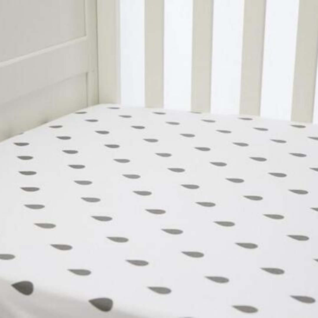 L'il Fraser Fitted Sheet Grey Raindrop
