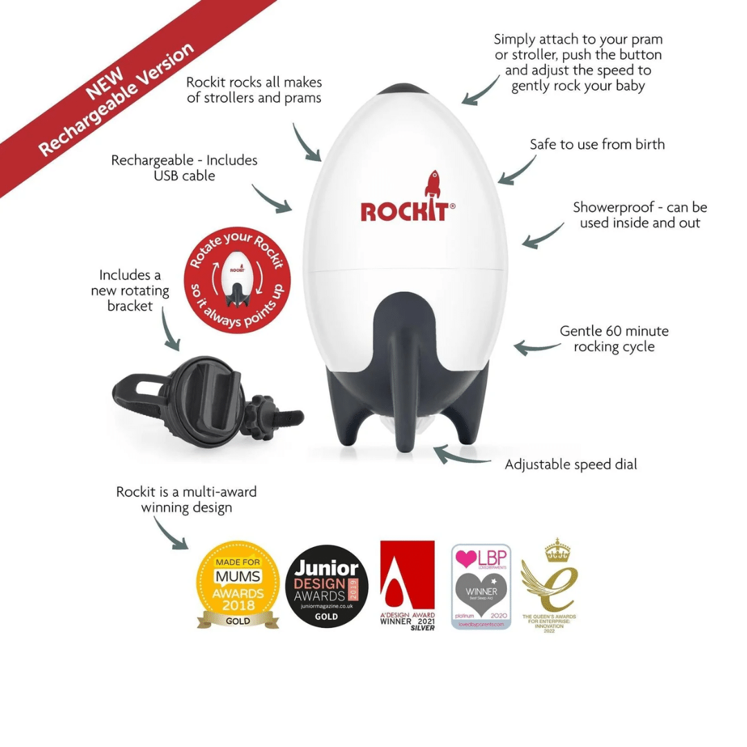 Rockit Portable Pram Rocker Rechargeable