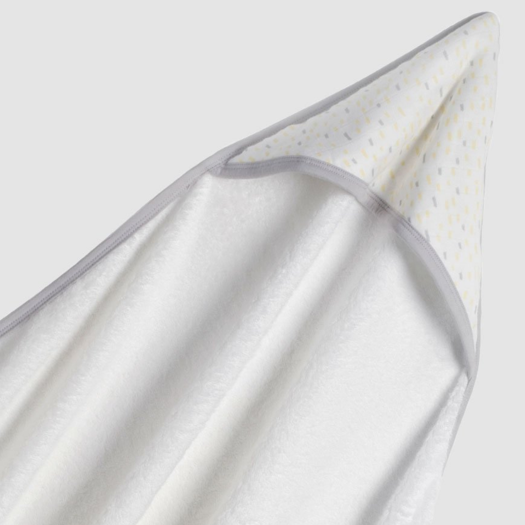 Storksak Hooded Towel & Wash Cloth rain dot