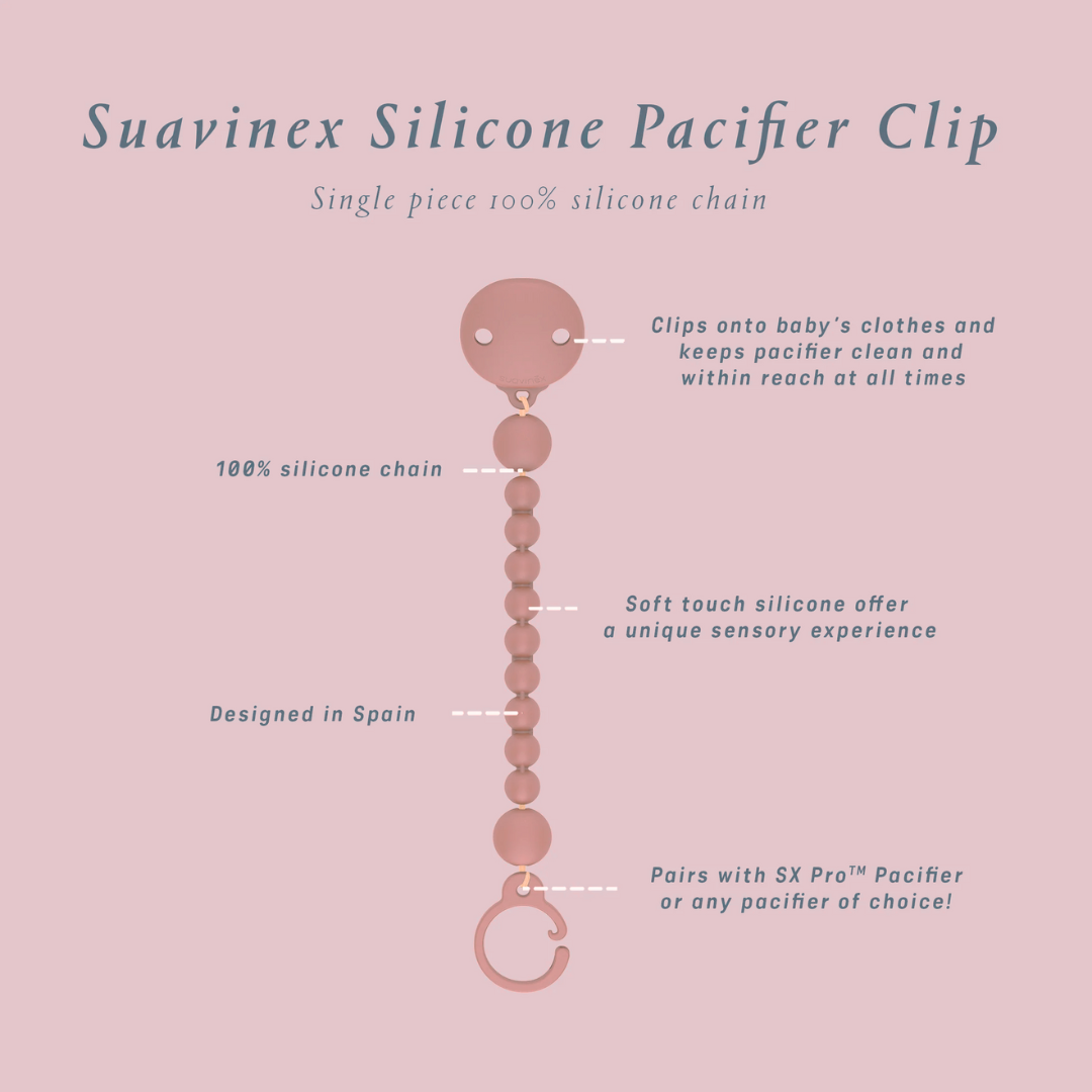 Suavinex Silicone Bobble Pacifier Clip