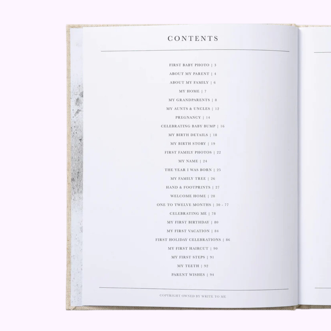 Write To Me Baby. First Year Of You Oatmeal