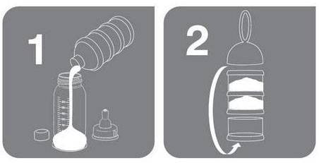 Beaba Stacked Formula Milk Container - Neon