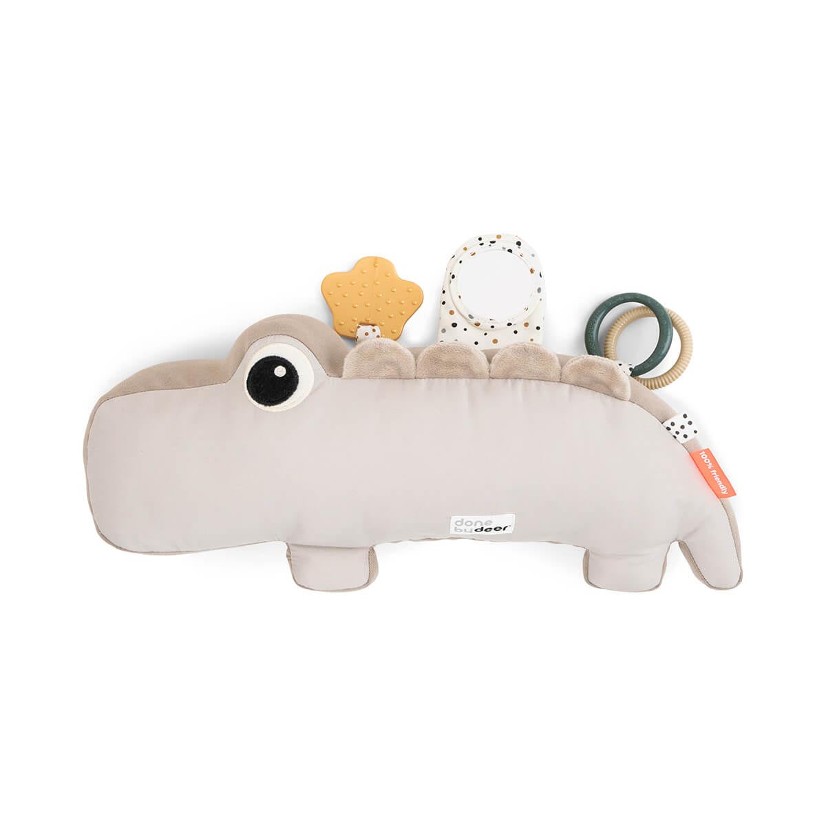 Done by Deer Tummy Time Activity Toy Croco Sand