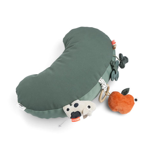 Done By Deer Tummy Time Activity Pillow Tiny Farm Green