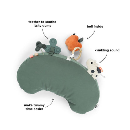 Done By Deer Tummy Time Activity Pillow Tiny Farm Green