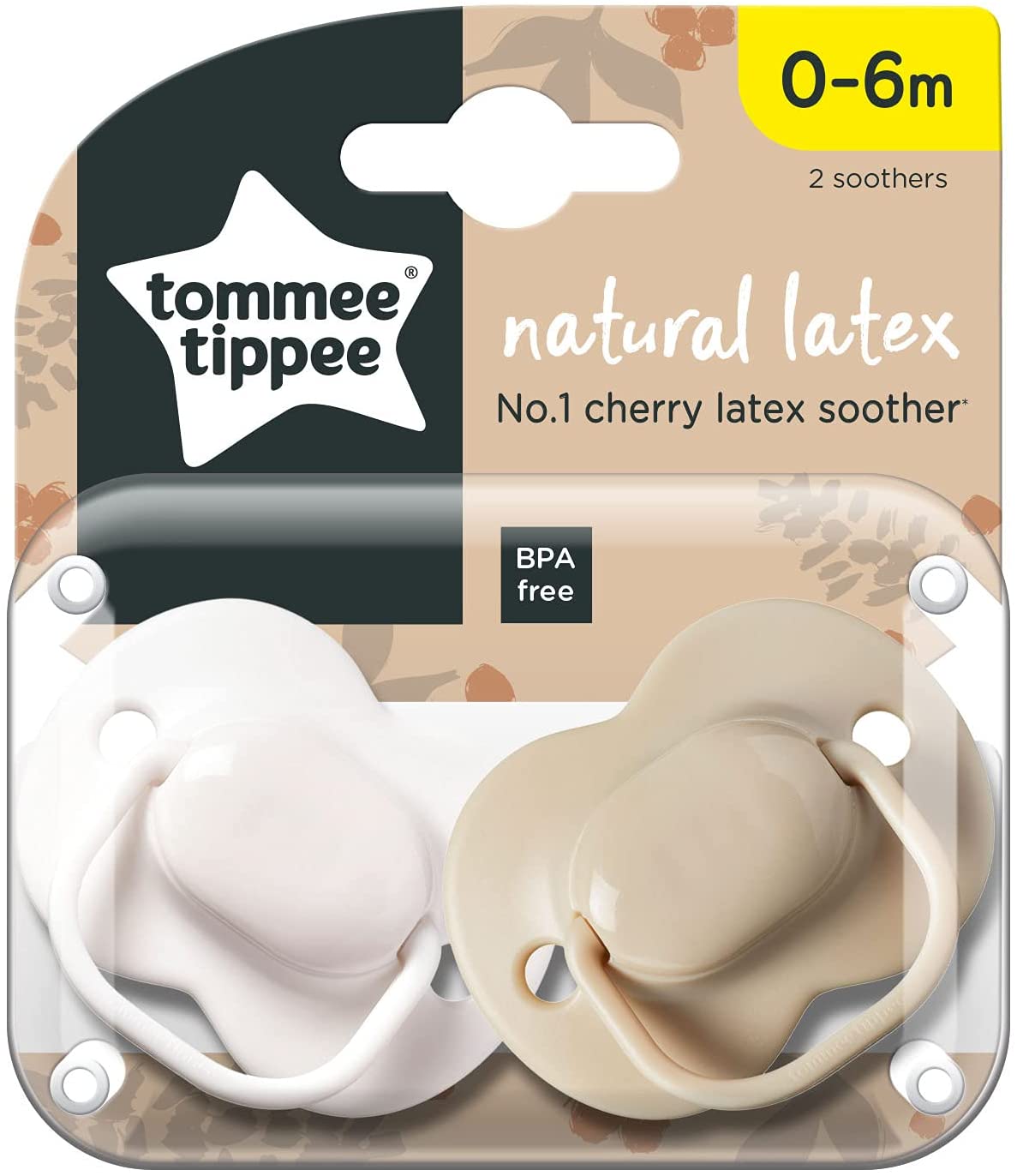 Tommee Tippee Cherry Latex Soother 0-6m