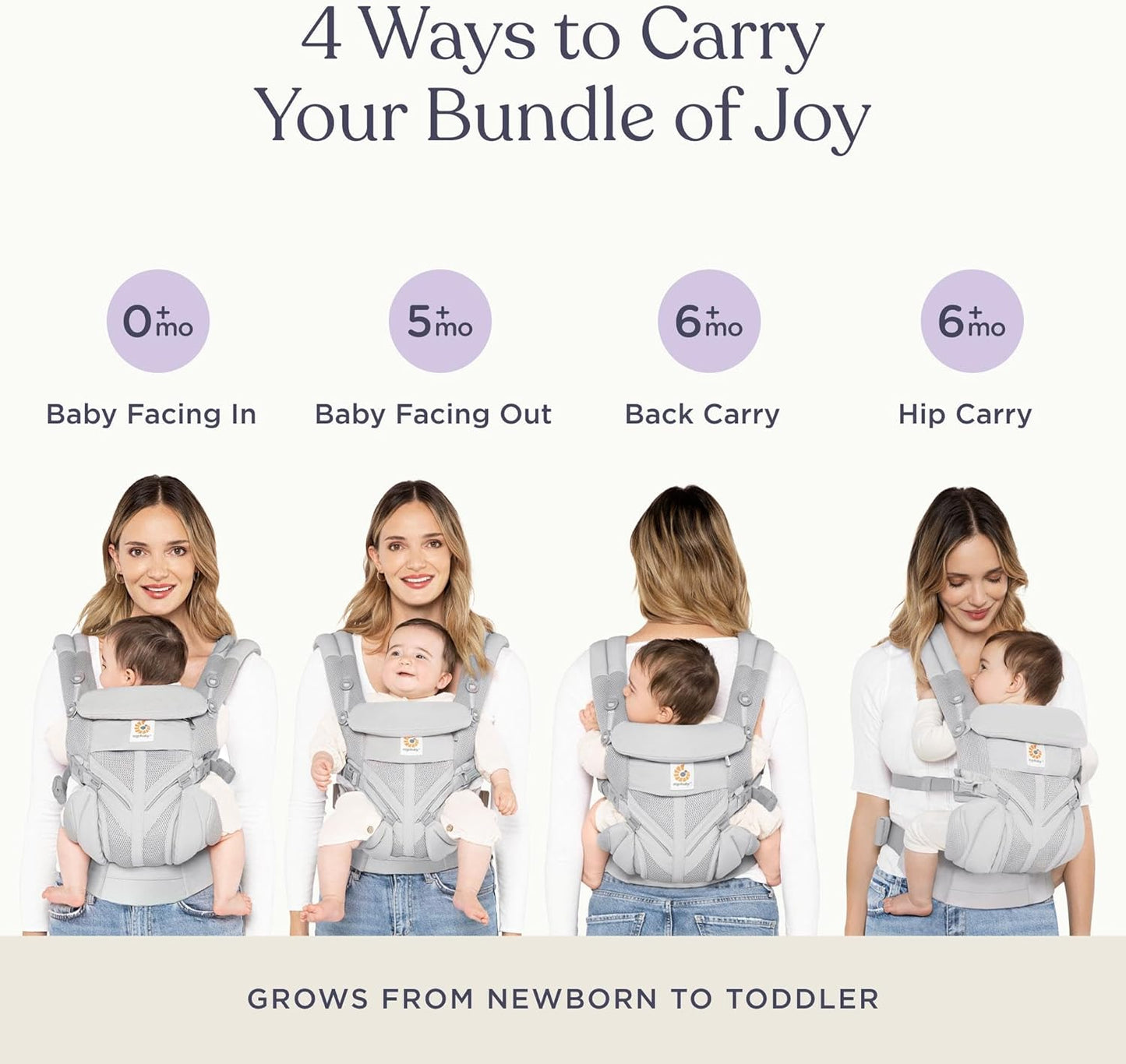 Ergobaby Omni 360 Cool Air Mesh Carrier Onyx Black