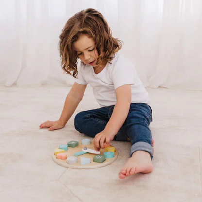 Bubble Wooden Learning Clock