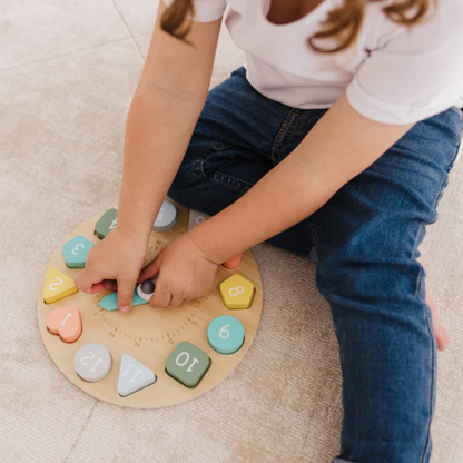 Bubble Wooden Learning Clock