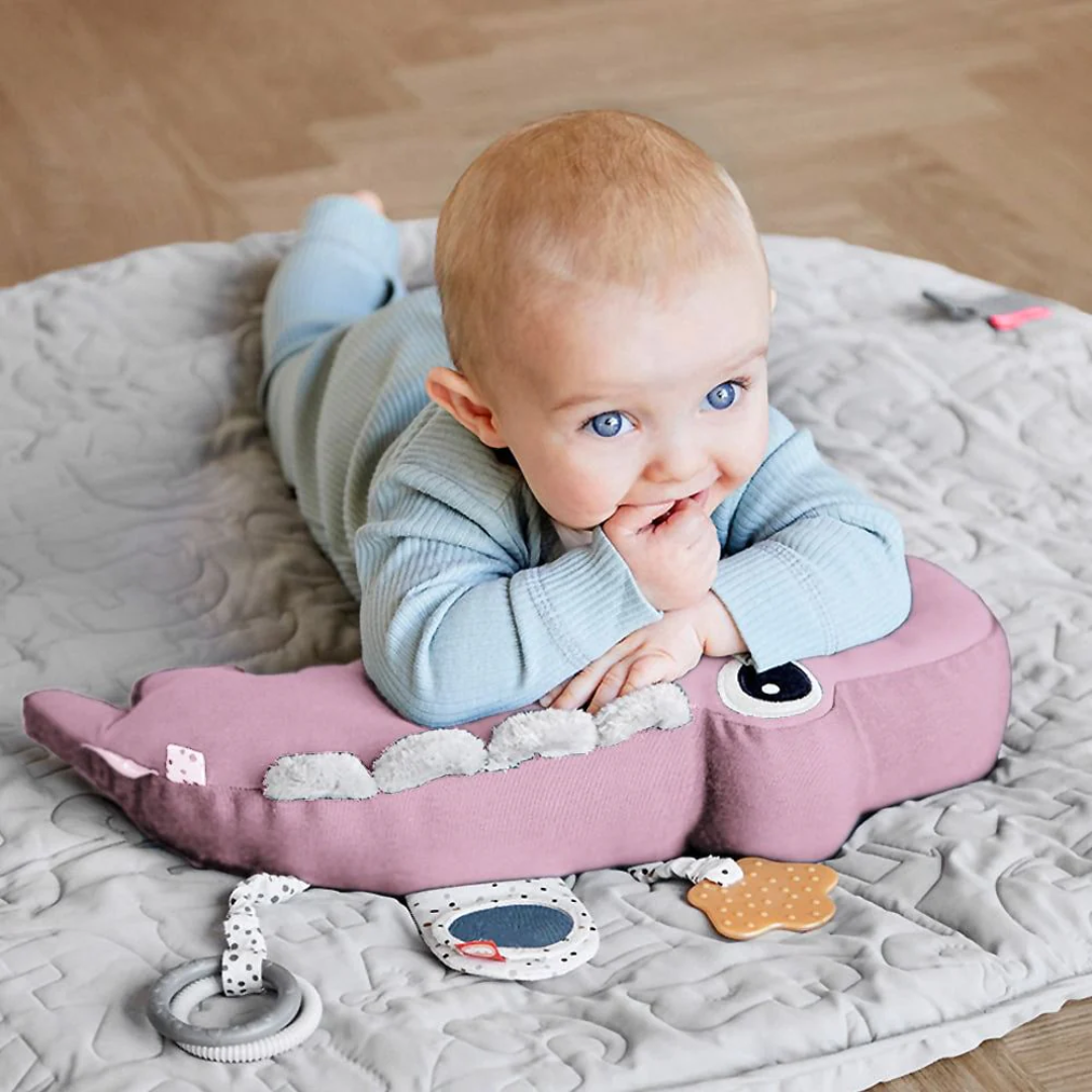 Done by Deer Tummy Time Activity Toy Croco Powder