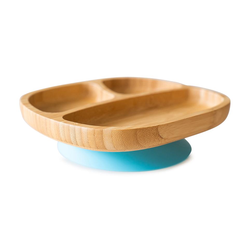 Eco Rascals Bamboo Suction Plate oval