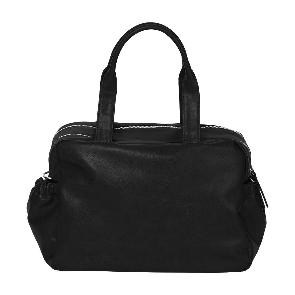 OiOi Faux Leather Carry All Nappy Bag black