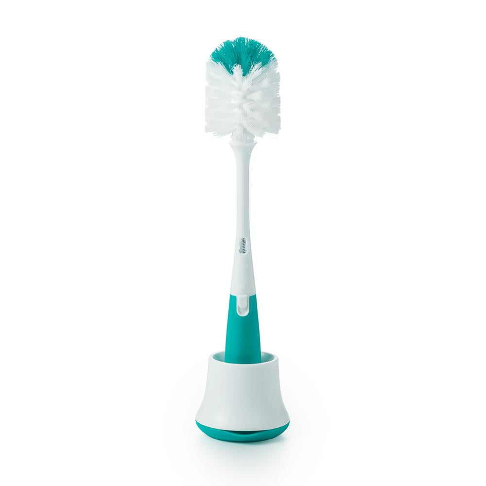 OXO TOT Bottle Brush & Stand teal