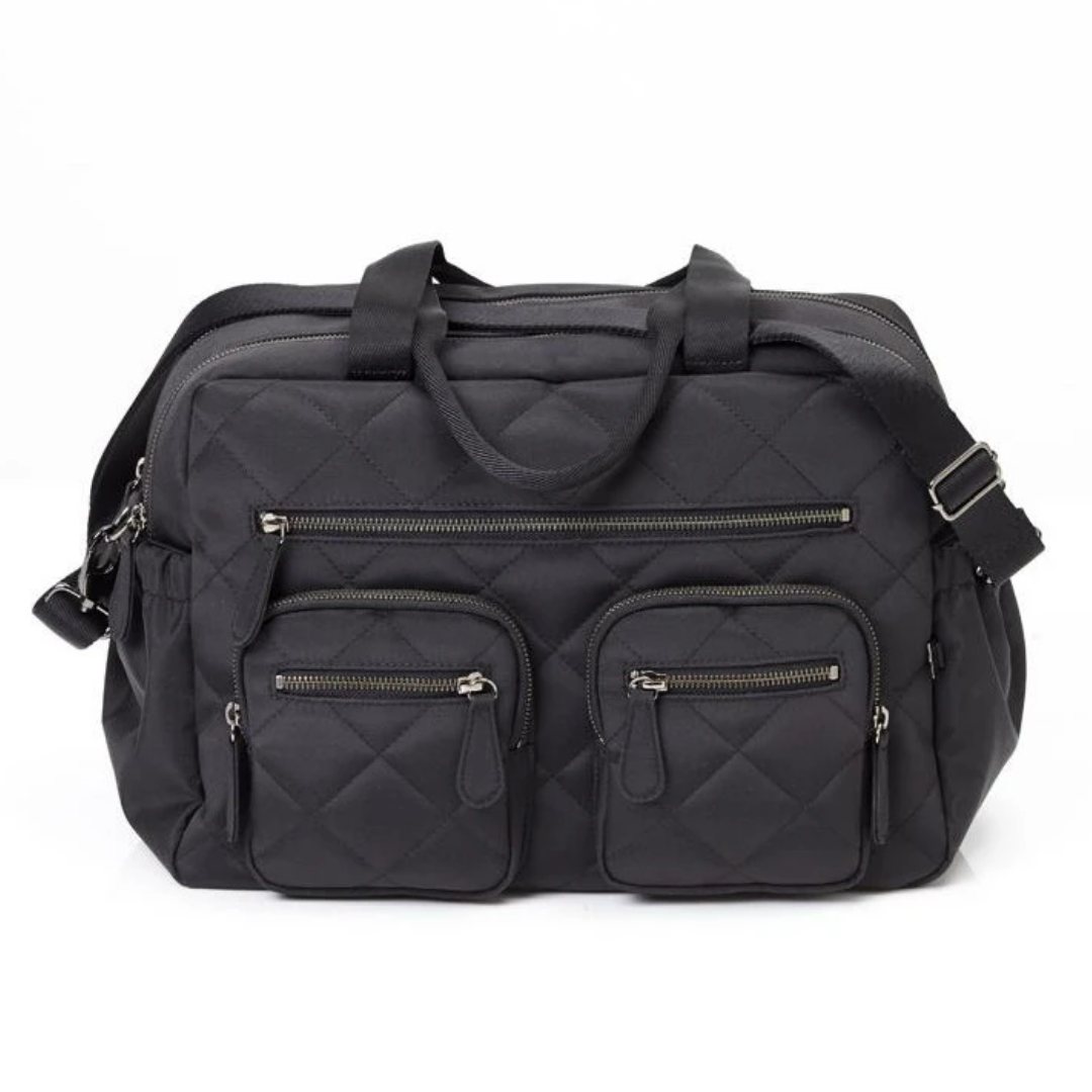Oioi carryall quilted diamond black best sale