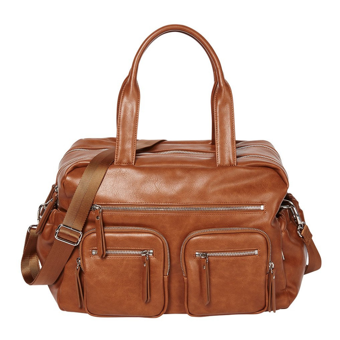 OiOi Faux Leather Carry All tan