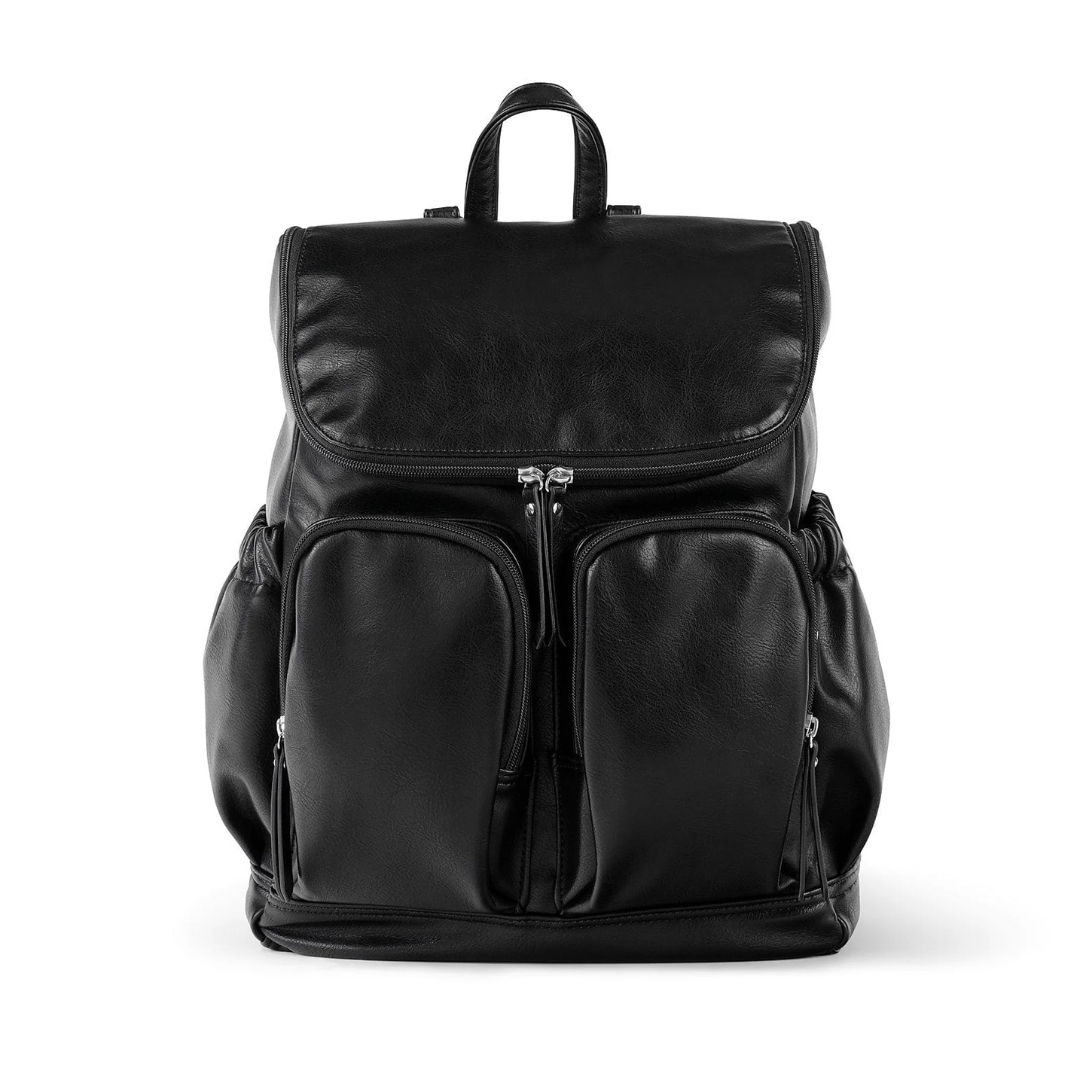 OiOi Signature Nappy Backpack Faux Leather black