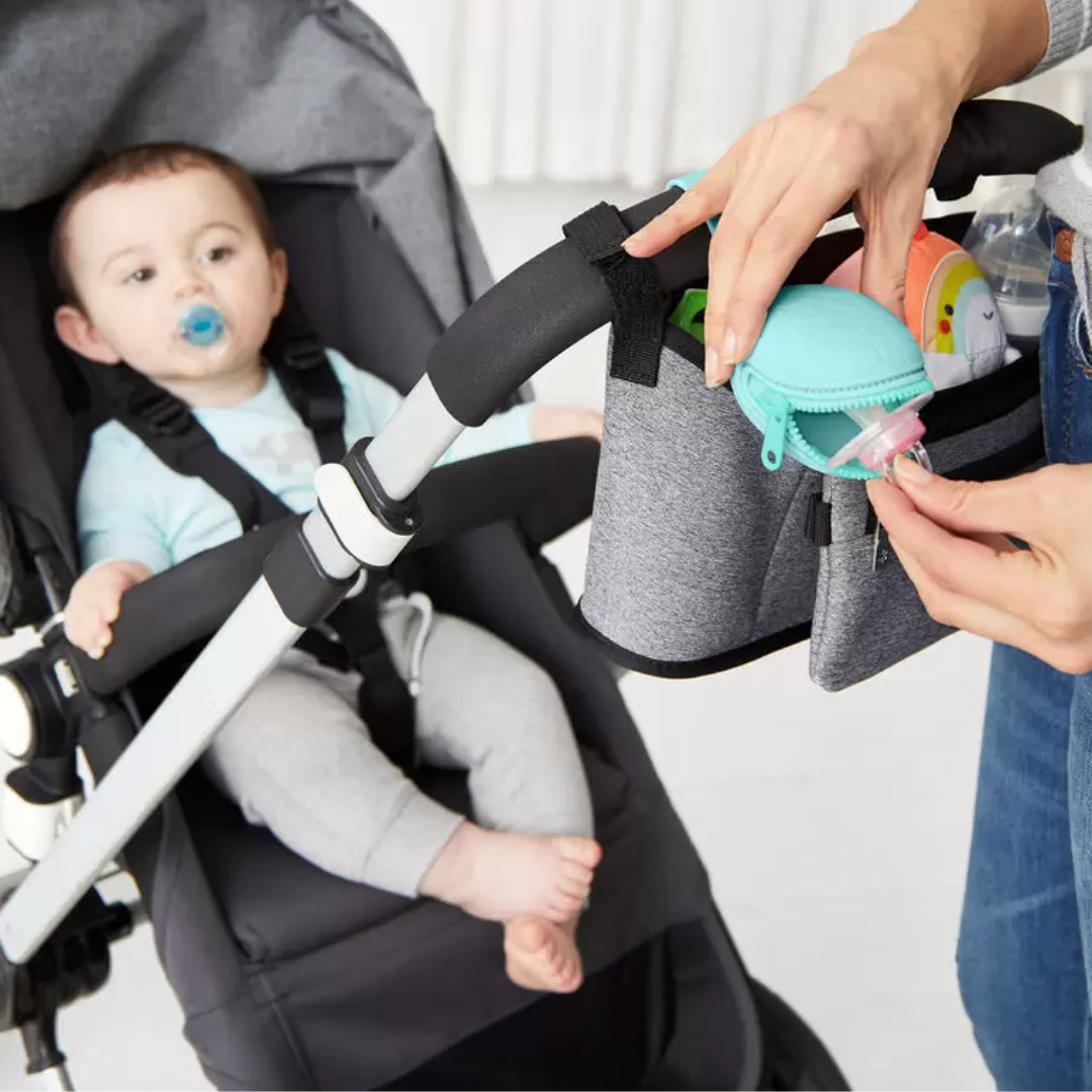 Skip Hop Grab & Go Silicone Pacifier Holder teal