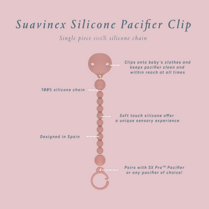 Suavinex Silicone Bobble Soother Clip