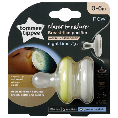 Tommee Tippee Breast Like Day & Night Time Soother 6-18m