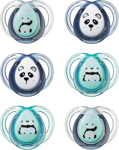 Tommee Tippee Anytime Soothers 0-6 Months 6 pack