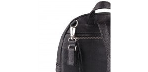 VANCHI Vegan Leather Pram Caddy &amp; Bag Clips - Black
