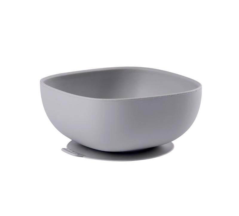 Beaba Silicone Suction Bowl grey